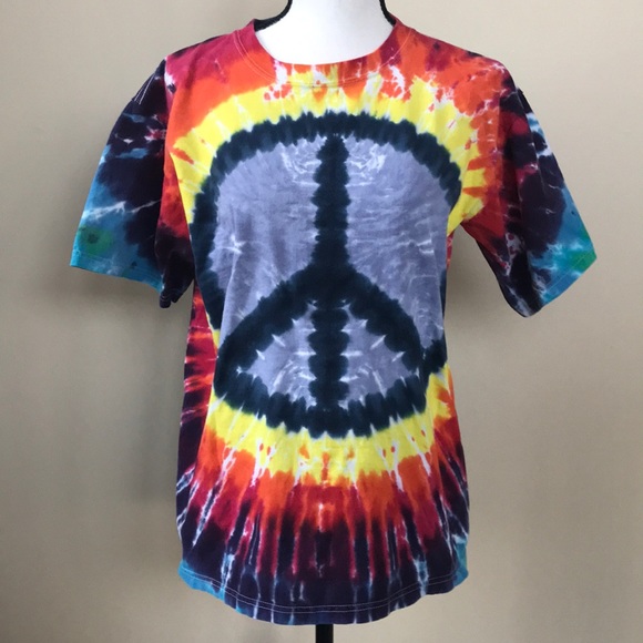 Peace Sign Tie Dye Tee - Picture 2 of 7